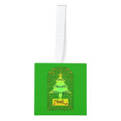 Keltische kerstboom kubus ornament (Voorkant)