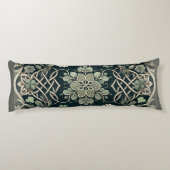 Keltische Klaver Bloem Charm Lichaamskussen (Achterkant)