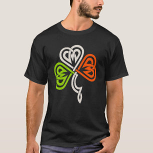 Keltische Knoop C Ierse vlag kleuren voor St. Patr T-shirt
