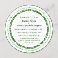 Keltische knoop cirkel en Ierse bruiloft zegen