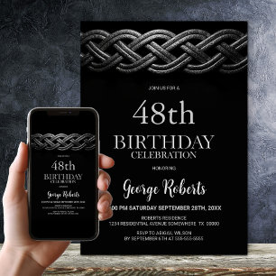 Keltische knoop elke leeftijd verjaardagsfeestje kaart