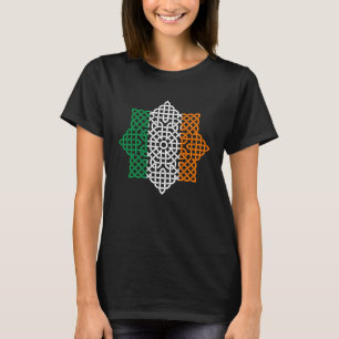 Keltische Knoop Ierland Vlag St. Patrick's Dag voo T-shirt