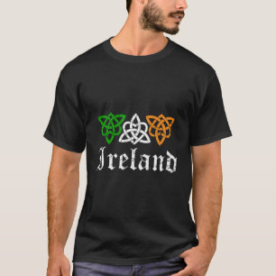 Keltische knoop Ierse vlag Tribal middeleeuws Man T-shirt