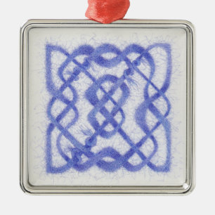 Keltische Knoop III - Premium Vierkant Ornament