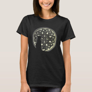 Keltische Knoop Kat en de Maan T-shirt