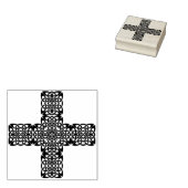 Keltische knoop kruis kunststempel 	rubberstempel (Gestempeld)