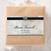 Keltische knoop op Perkamentdocument LRG Etiket (Insitu)