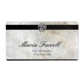 Keltische knoop op Perkamentdocument LRG Etiket (Voorkant)