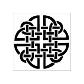 Keltische knoop ronde kunst stempel (Afrduk)