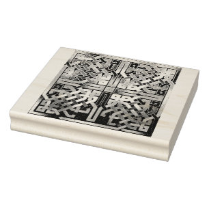 Keltische Knoop Vierkante Rubber Stamp Rubberstempel