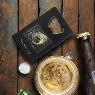 Keltische knoop werk crème draak kredietkaart flessenopener