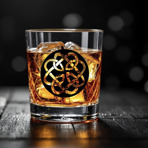 Keltische knoop werkcirkel whisky glas