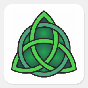 Keltische knoopIerland oude symbool heidense Ierse Vierkante Sticker