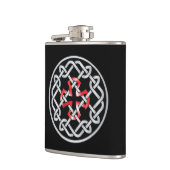 Keltische Knot Red Metallic Liquor Flask Heupfles (Links)
