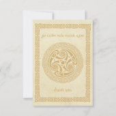 Keltische Knots Iers Gaelic Dank u Sjabloon (Voorkant)
