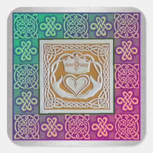 Keltische knotter vierkante sticker