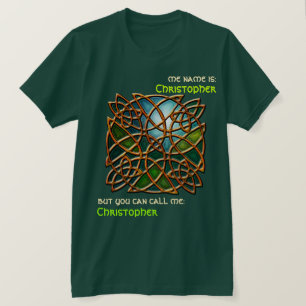 Keltische koperknoop (gepersonaliseerd) t-shirt