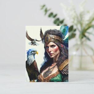 Keltische krijger prinses briefkaart