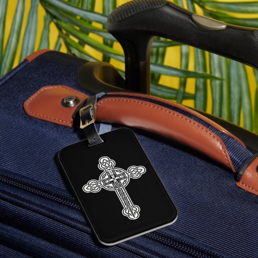 Keltische kruis bagagelabel (Voorkant Insitu 1)