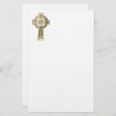 Keltische kruis briefpapier (Voorkant / Achterkant)