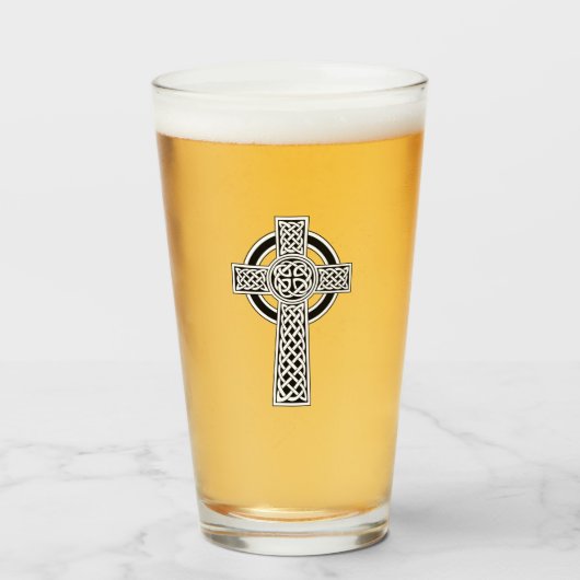 Keltische Kruis Glas (Voorkant gevuld)