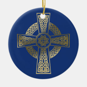 Keltische kruis keramisch ornament