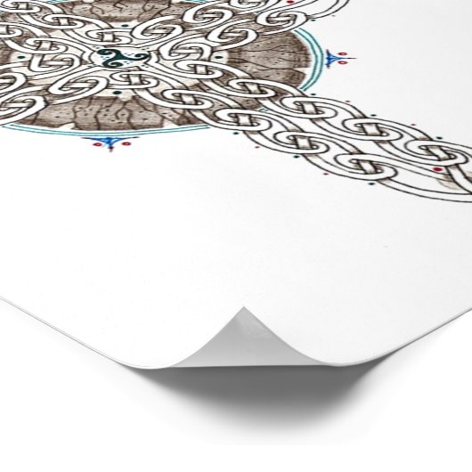 Keltische kruis poster (Hoek)