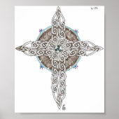 Keltische kruis poster (Voorkant)