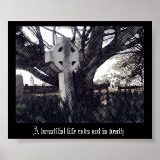 Keltische Kruis Poster (Voorkant)