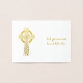 Keltische Kruis | Religie Folie Kaarten (Binnen)