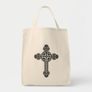 Keltische kruis tote bag