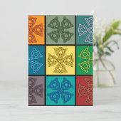 Keltische Kruisen Uitnodiging (Staand voorkant)