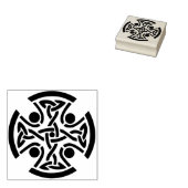 Keltische kruiskunst stempel (Gestempeld)