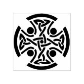 Keltische kruiskunst stempel (Afrduk)