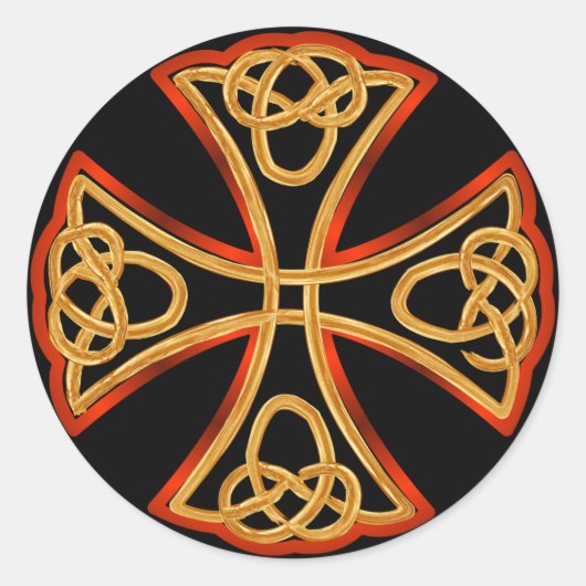 Keltische kruisribben stickers (Voorkant)