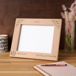 Keltische letter W Aangepaste naam Gegraveerde Lijstjes