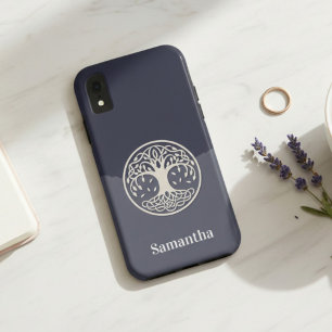 Keltische levensboom met naam iPhone XR hoesje