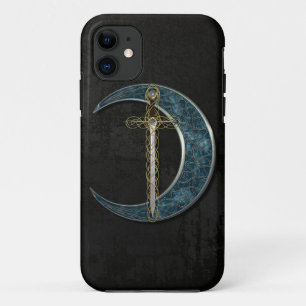 Keltische maan en zwaard iPhone 11 hoesje