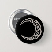 Keltische maan ronde button 5,7 cm (Voorkant /achterkant)