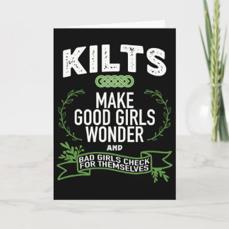 Keltische mannen in kilts vrouwen wonder grap St.  Kaart