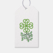 Keltische Mistletoe Gift Labels Cadeaulabel (Voorkant)
