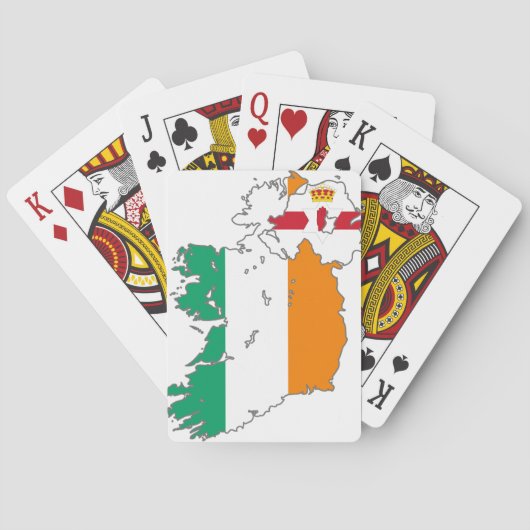 Keltische natie Ierse kaart (Achterkant)