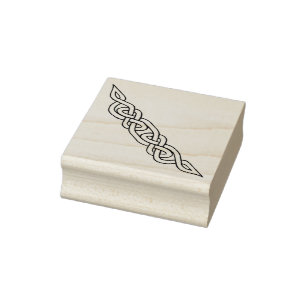 Keltische, noordse steunhoek/zijknoop rubberstempel
