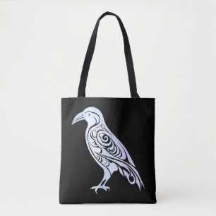 Keltische Noordse Winter Raven Crow Draagtas