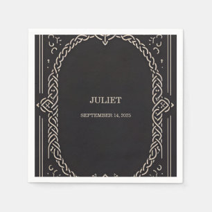 Keltische Noorse Pret Middeleeuwse Rol Bruidsborre Servet