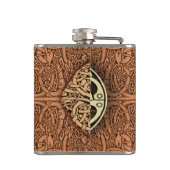 Keltische paarden Kolf Heupfles (Achterkant)