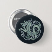 Keltische paarden ronde button 5,7 cm (Voorkant /achterkant)