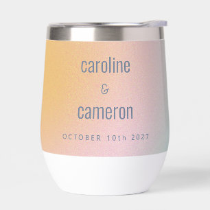 Keltische pasta Blue Roze gradiënt bruiloft