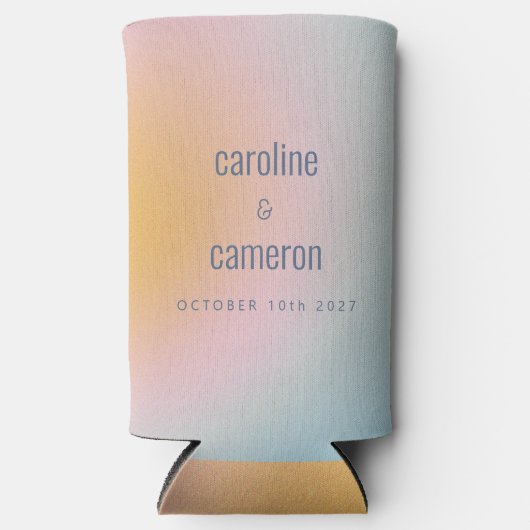 Keltische pasta Blue Roze gradiënt bruiloft (Voorkant)