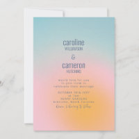 Keltische pasta Blue Roze gradiënt bruiloft